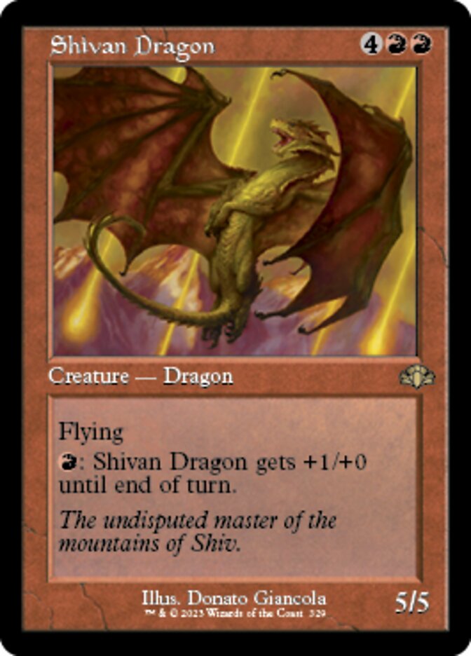 Shivan Dragon (Retro) [Dominaria Remastered] | Empire Gaming NC