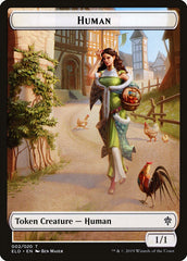 Human // Clue Double-sided Token [Pioneer Challenger Decks 2022] | Empire Gaming NC