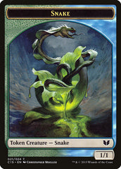 Snake (021) // Saproling Double-Sided Token [Commander 2015 Tokens] | Empire Gaming NC