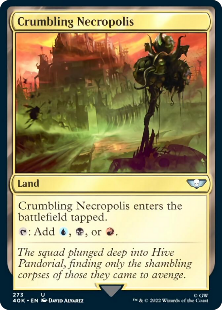 Crumbling Necropolis (Surge Foil) [Universes Beyond: Warhammer 40,000] | Empire Gaming NC