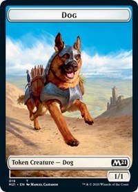 Dog // Weird Double-sided Token [Core Set 2021 Tokens] | Empire Gaming NC