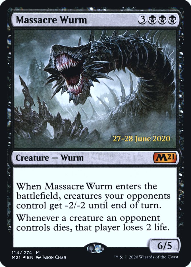 Massacre Wurm  [Core Set 2021 Prerelease Promos] | Empire Gaming NC