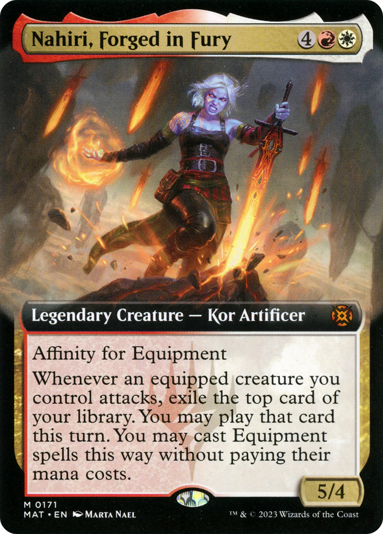 Nahiri, Forged in Fury (Extended Art) [March of the Machine: The Aftermath] | Empire Gaming NC