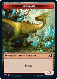 Dinosaur // Human Soldier (003) Double-sided Token [Ikoria: Lair of Behemoths Tokens] | Empire Gaming NC