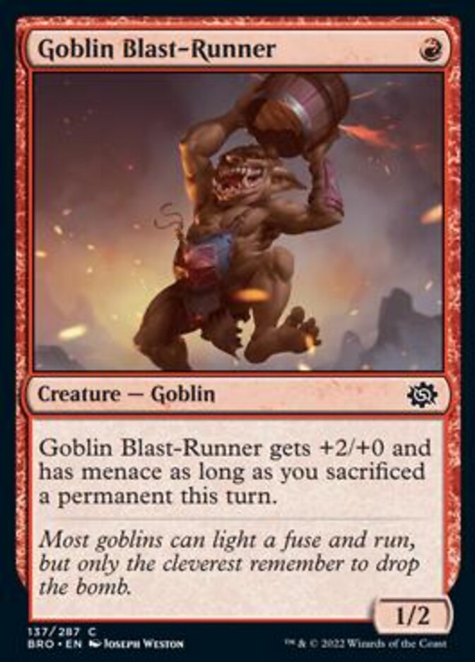 Goblin Blast-Runner [The Brothers' War] | Empire Gaming NC