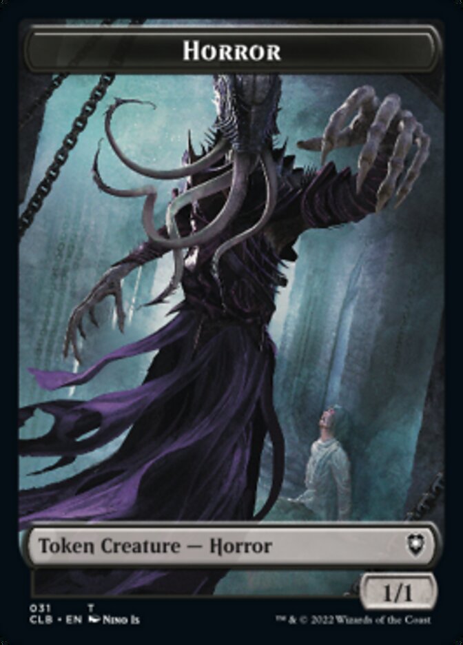 Horror // Eldrazi Horror Double-sided Token [Commander Legends: Battle for Baldur's Gate Tokens] | Empire Gaming NC