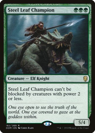 Steel Leaf Champion [Dominaria Promos] | Empire Gaming NC