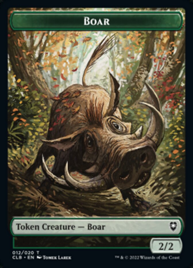 Boar Token [Commander Legends: Battle for Baldur's Gate Tokens] | Empire Gaming NC