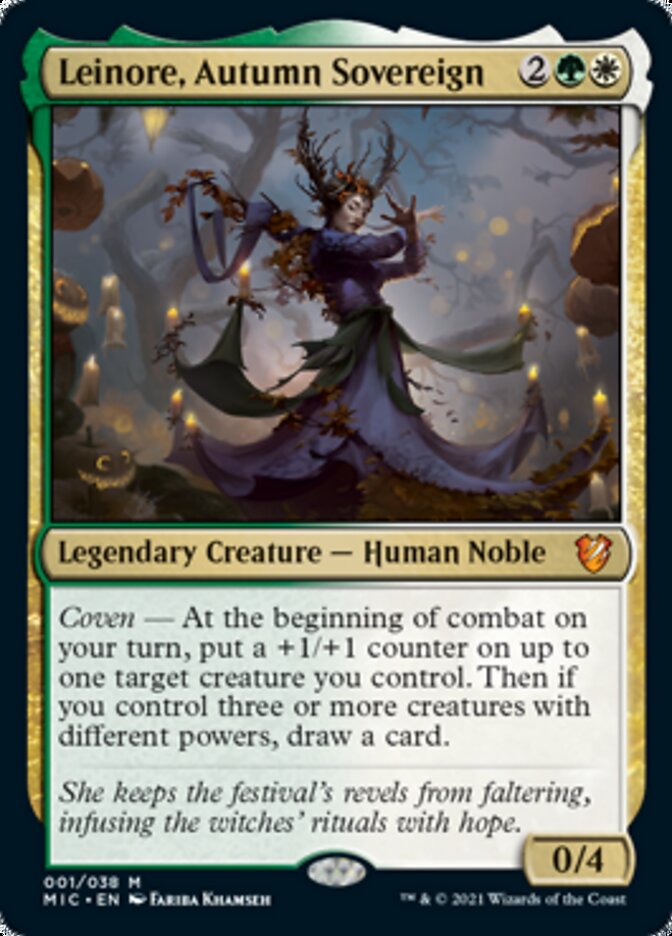 Leinore, Autumn Sovereign (Display Commander) [Innistrad: Midnight Hunt Commander] | Empire Gaming NC