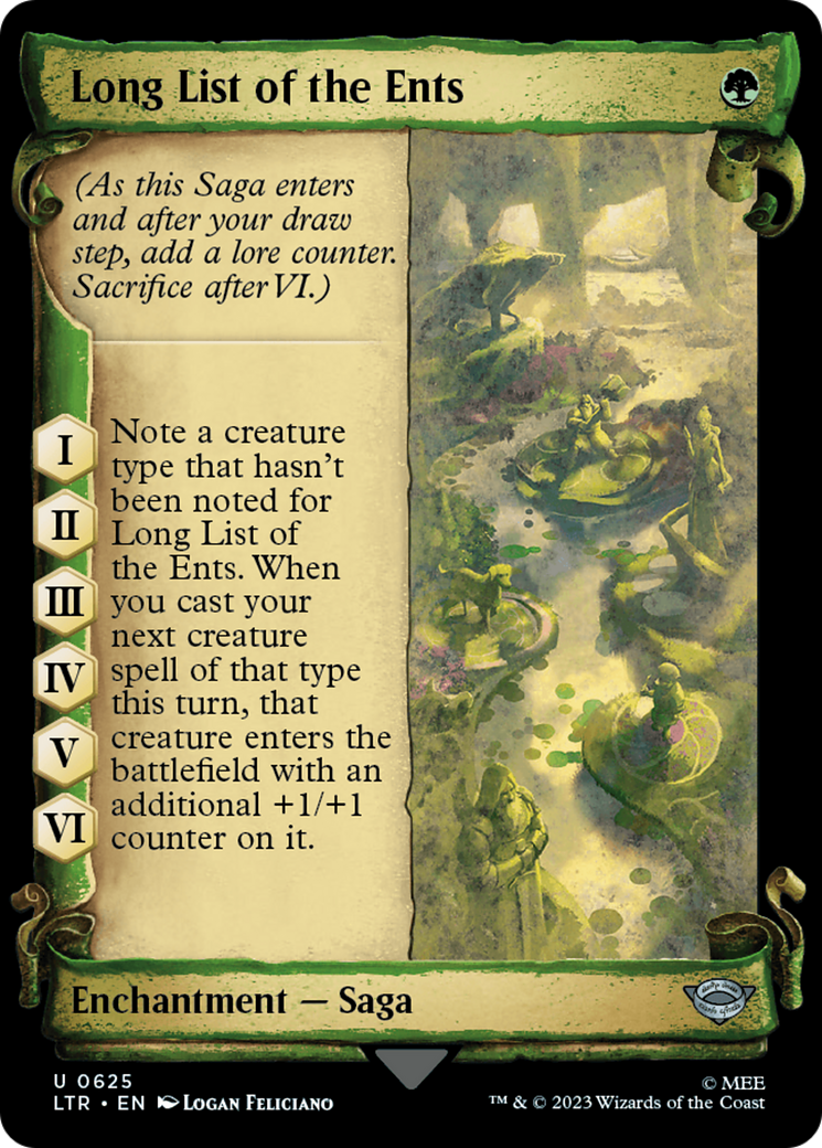 Long List of the Ents [The Lord of the Rings: Tales of Middle-Earth Showcase Scrolls] | Empire Gaming NC