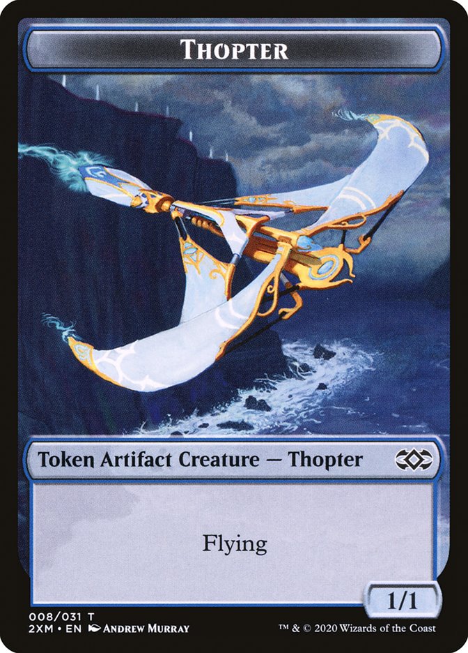 Myr (024) // Thopter (008) Double-sided Token [Double Masters Tokens] | Empire Gaming NC