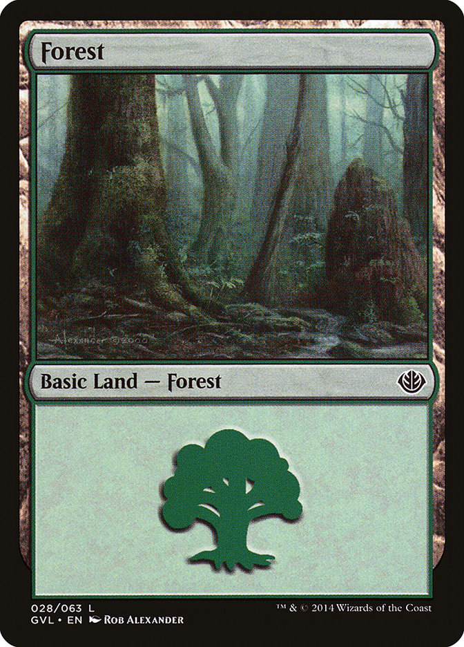 Forest (28) (Garruk vs. Liliana) [Duel Decks Anthology] | Empire Gaming NC