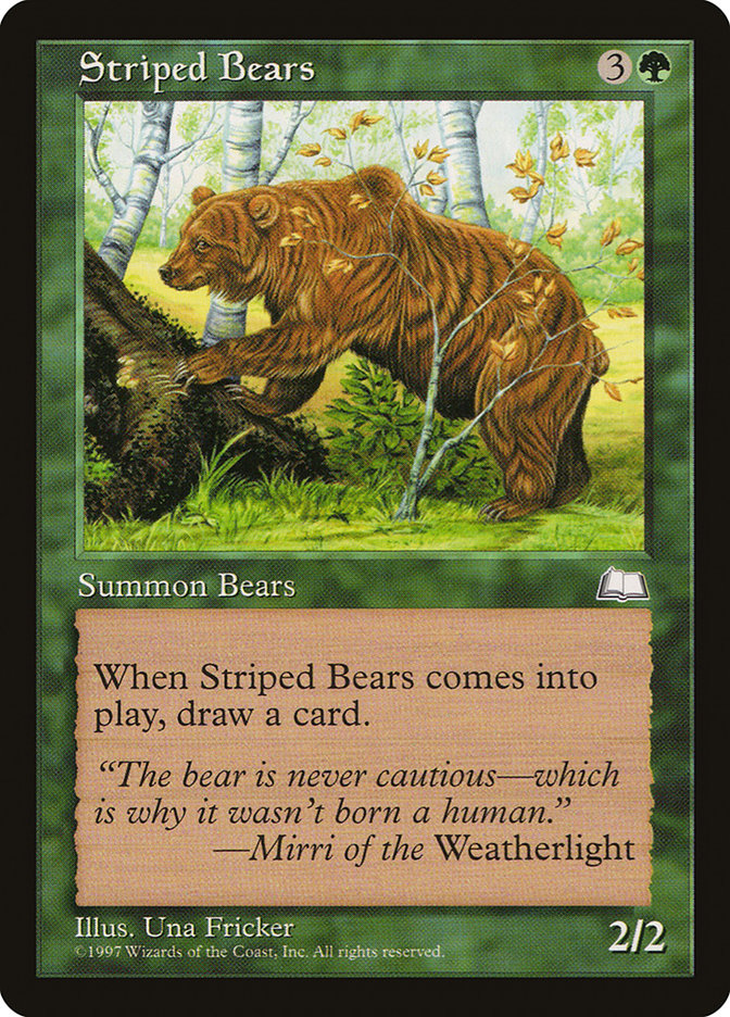 Striped Bears [Weatherlight] | Empire Gaming NC