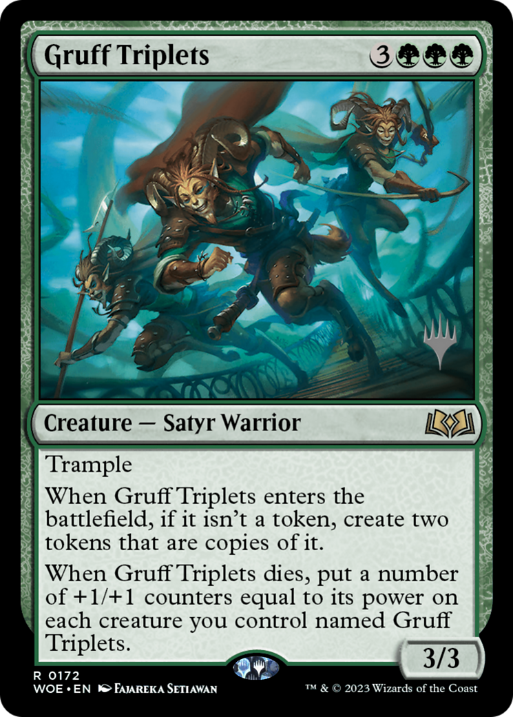 Gruff Triplets (Promo Pack) [Wilds of Eldraine Promos] | Empire Gaming NC