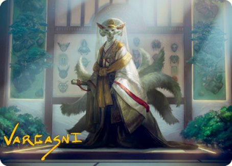 Light-Paws, Emperor's Voice Art Card (Gold-Stamped Signature) [Kamigawa: Neon Dynasty Art Series] | Empire Gaming NC