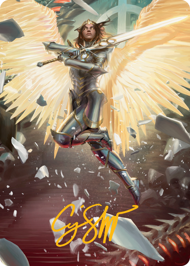 Archangel Elspeth Art Card (Gold-Stamped Signature) [March of the Machine Art Series] | Empire Gaming NC