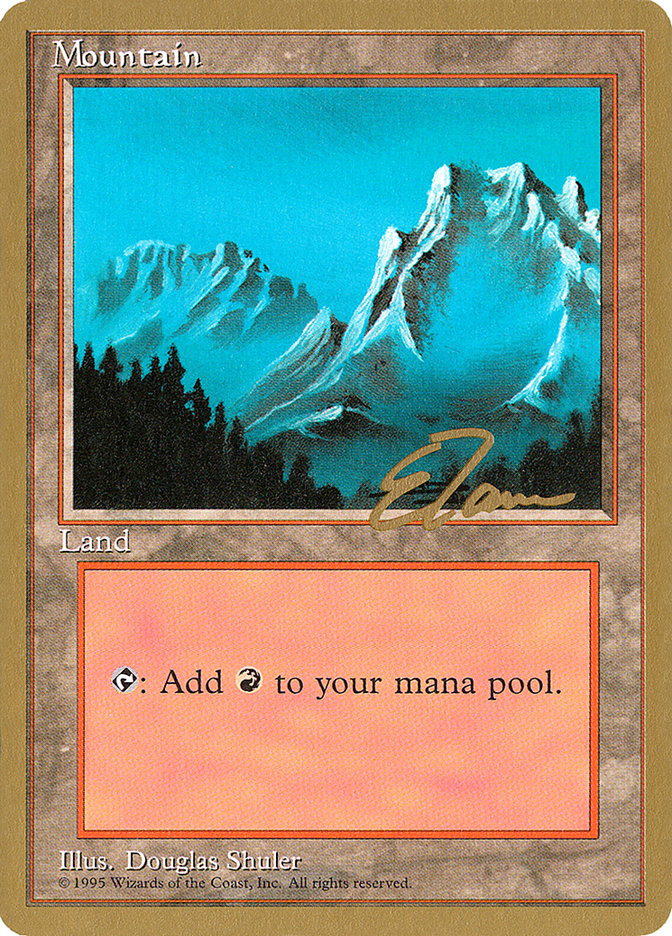 Mountain (et374) (Eric Tam) [Pro Tour Collector Set] | Empire Gaming NC