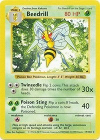 Beedrill (17) [Base Set (Shadowless)] | Empire Gaming NC