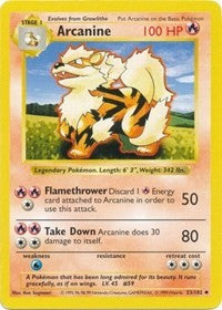 Arcanine (23) [Base Set (Shadowless)] | Empire Gaming NC