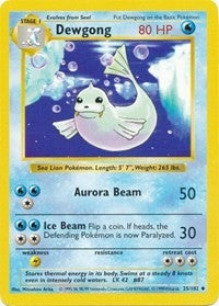 Dewgong (25) [Base Set (Shadowless)] | Empire Gaming NC