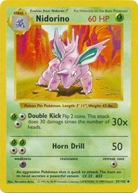 Nidorino (37) [Base Set (Shadowless)] | Empire Gaming NC