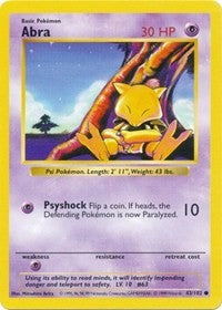 Abra (43) [Base Set (Shadowless)] | Empire Gaming NC