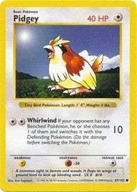 Pidgey (57) [Base Set (Shadowless)] | Empire Gaming NC