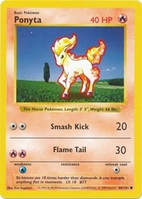 Ponyta (60) [Base Set (Shadowless)] | Empire Gaming NC