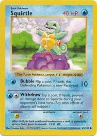 Squirtle (63) [Base Set (Shadowless)] | Empire Gaming NC