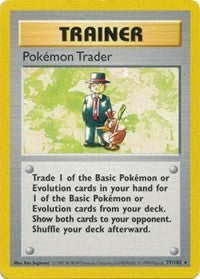 Pokemon Trader (77) [Base Set (Shadowless)] | Empire Gaming NC