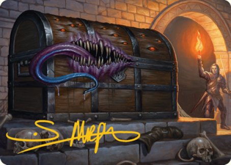 Mimic Art Card (Gold-Stamped Signature) [Dungeons & Dragons: Adventures in the Forgotten Realms Art Series] | Empire Gaming NC