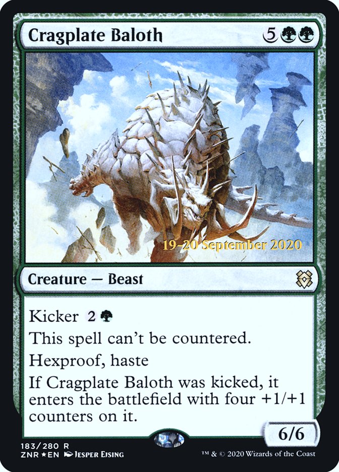 Cragplate Baloth  [Zendikar Rising Prerelease Promos] | Empire Gaming NC