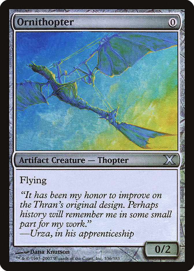 Ornithopter (Premium Foil) [Tenth Edition] | Empire Gaming NC