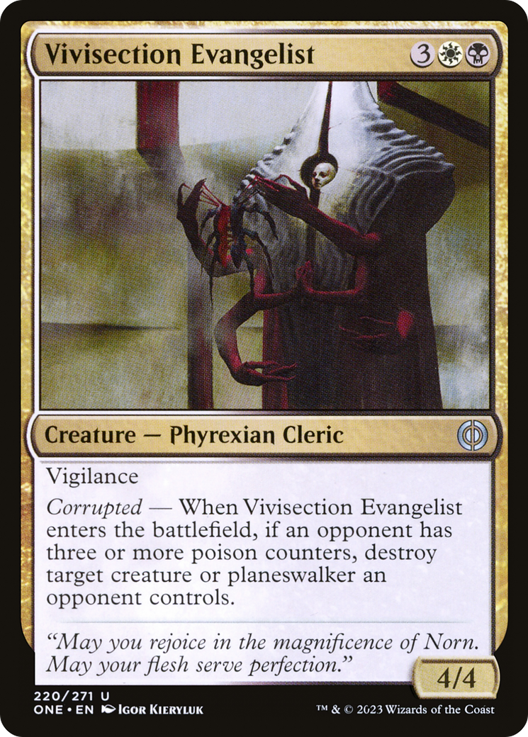 Vivisection Evangelist [Phyrexia: All Will Be One] | Empire Gaming NC