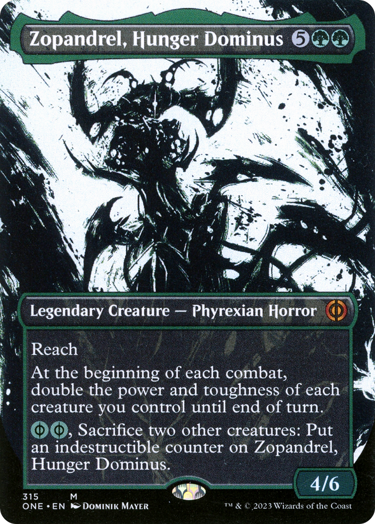 Zopandrel, Hunger Dominus (Borderless Ichor) [Phyrexia: All Will Be One] | Empire Gaming NC