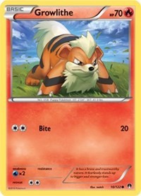 Growlithe (10) [XY - BREAKpoint] | Empire Gaming NC