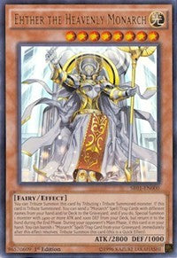 Ehther the Heavenly Monarch [SR01-EN000] Ultra Rare | Empire Gaming NC