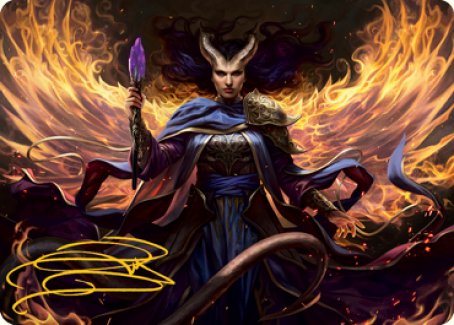 Farideh, Devil's Chosen Art Card (Gold-Stamped Signature) [Dungeons & Dragons: Adventures in the Forgotten Realms Art Series] | Empire Gaming NC