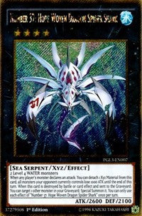 Number 37: Hope Woven Dragon Spider Shark [PGL3-EN007] Gold Secret Rare | Empire Gaming NC