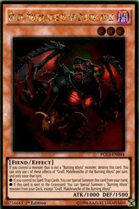 Graff, Malebranche of the Burning Abyss [PGL3-EN044] Gold Rare | Empire Gaming NC