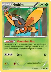 Mothim (4) [XY - Fates Collide] | Empire Gaming NC