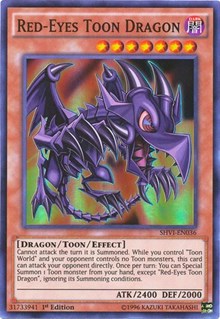 Red-Eyes Toon Dragon [SHVI-EN036] Super Rare | Empire Gaming NC