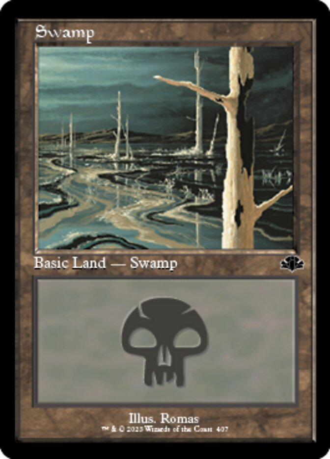 Swamp (407) (Retro) [Dominaria Remastered] | Empire Gaming NC