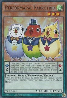 Performapal Parrotrio [YS16-EN005] Super Rare | Empire Gaming NC