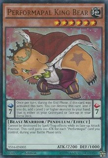 Performapal King Bear [YS16-EN002] Ultra Rare | Empire Gaming NC