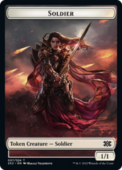 Cat Dragon // Soldier Double-sided Token [Double Masters 2022 Tokens] | Empire Gaming NC