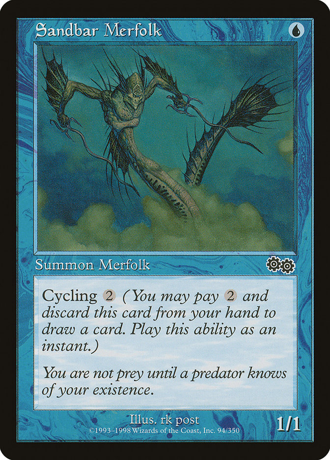 Sandbar Merfolk [Urza's Saga] | Empire Gaming NC