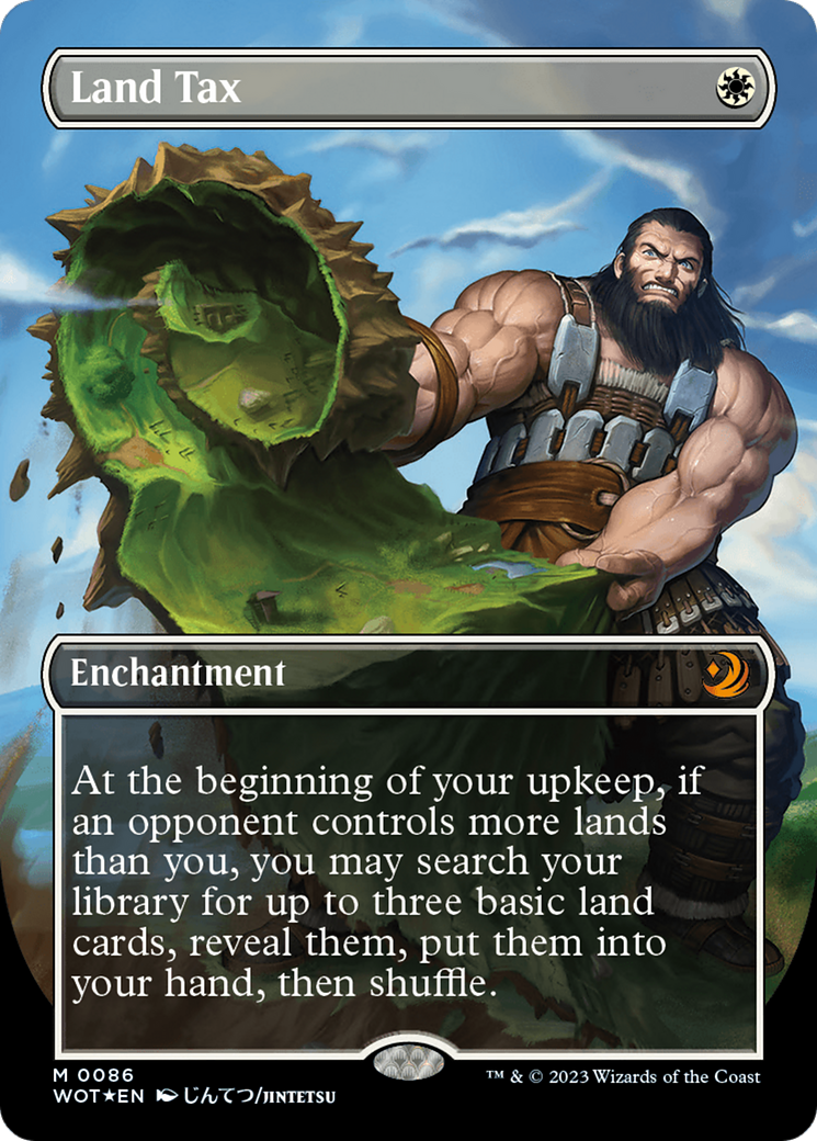Land Tax (Anime Borderless) (Confetti Foil) [Wilds of Eldraine: Enchanting Tales] | Empire Gaming NC