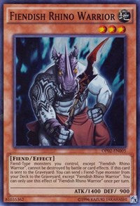 Fiendish Rhino Warrior [OP02-EN005] Super Rare | Empire Gaming NC