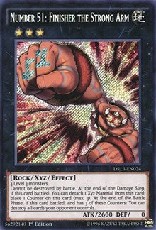 Number 51: Finisher the Strong Arm [DRL3-EN024] Secret Rare | Empire Gaming NC